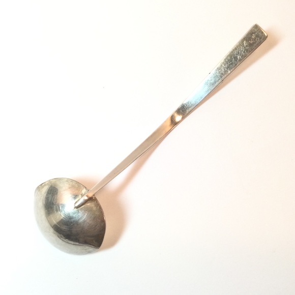 Silver Cream Dipper/Ladle - Three Crowns - Ingrid - Picture 4 of 6